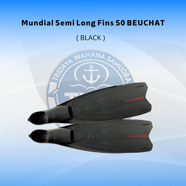 Mudial Semi Long Fins Full Foot 50 Beuchat - black