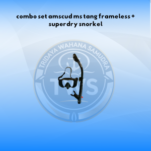 Combo set amscud ms tang frameless + superdry snorkel