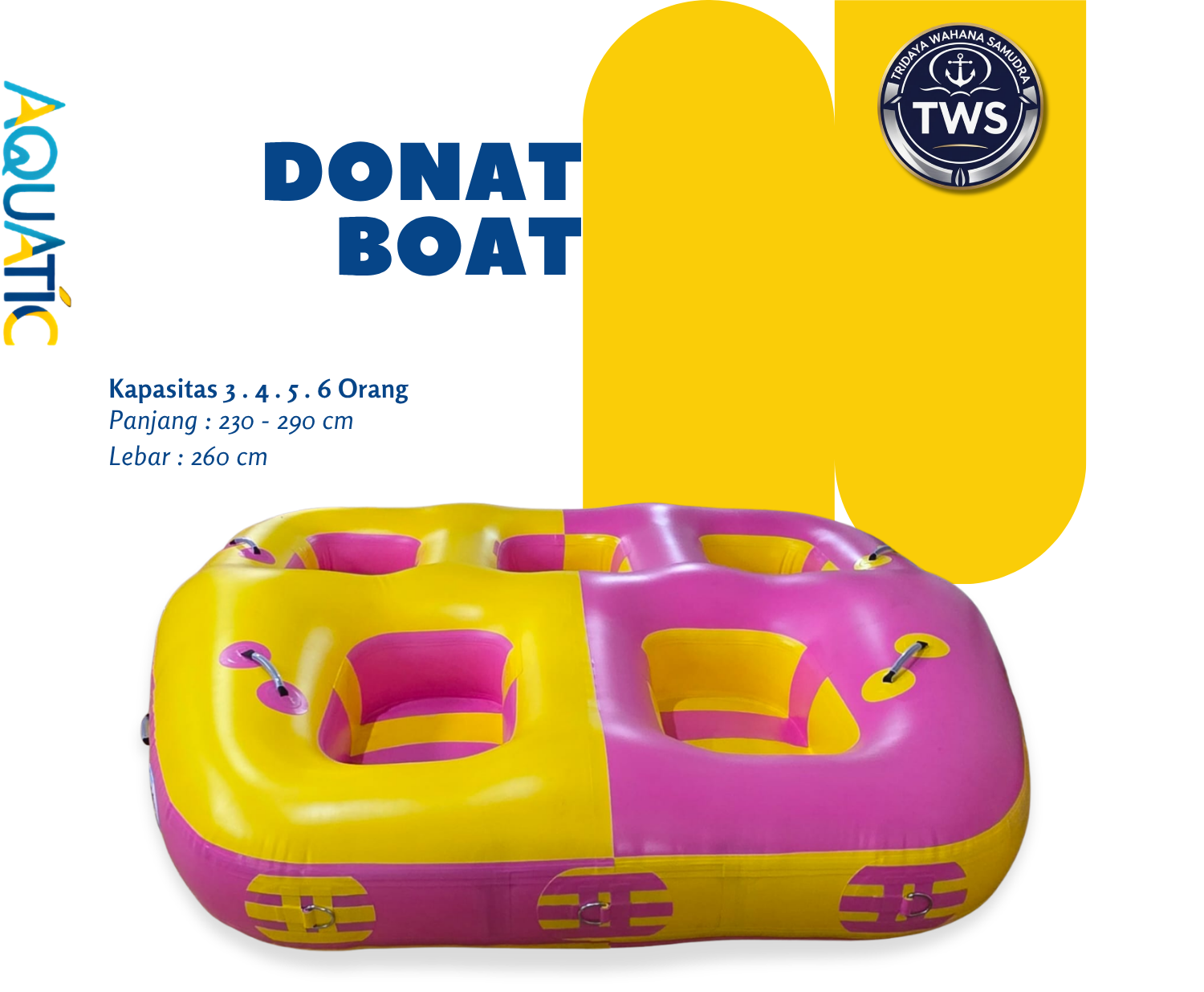 Donat boat wahana air AQUATIC