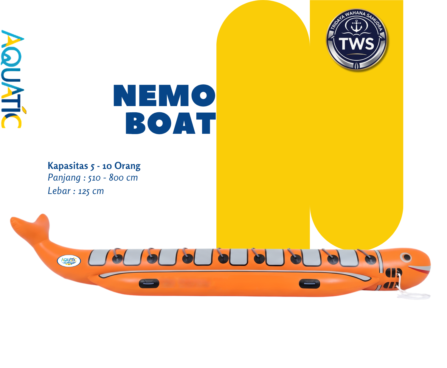 Nemo boat wahana air AQUATIC